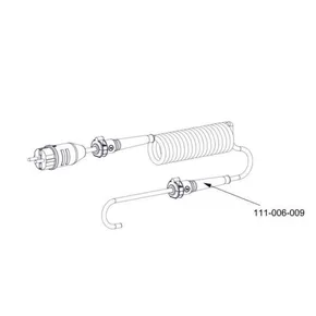 Spiralkabel til K18-01, 230V