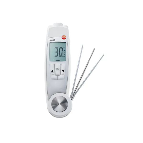 Testo 104-IR, IR- og innstikktermometer