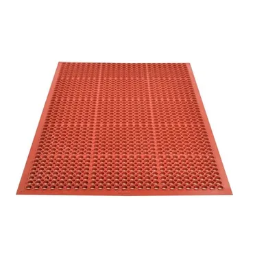 Gulvmatte ringhull 150x90cm RØD