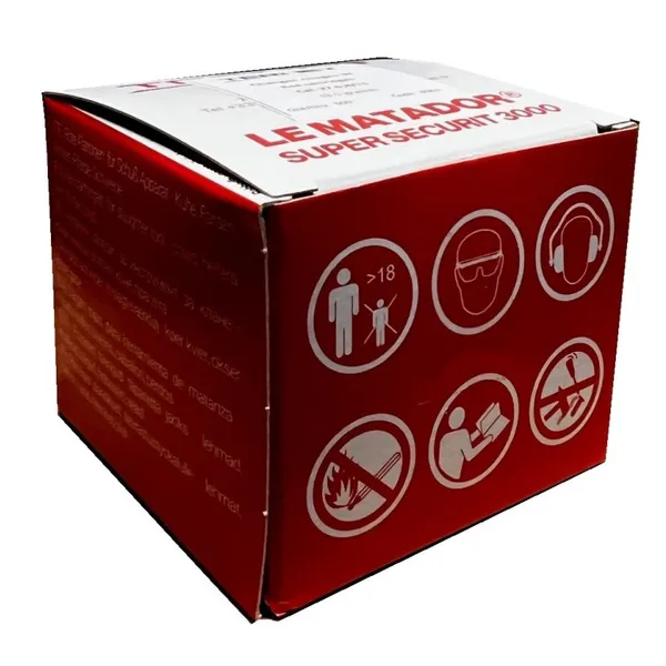 Skudd rød, 27.cal til Matador boltepistol, 500stk i eske