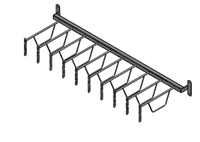 Veggoppheng til knivholdere