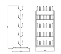 Skostativ 30Par - gulv