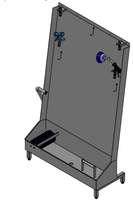 Vaskestasjon STWA-H til forkle og støvler, med integrert sålevask