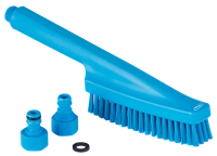 Håndbørste med vanngjennomløp, 330mm Blå