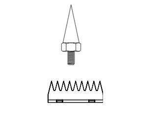 Elektrodespiss til EP-tang for gris