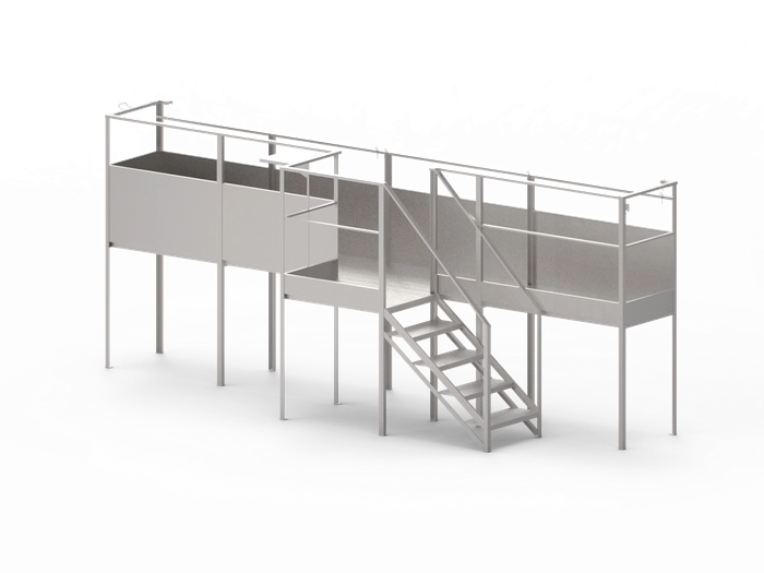 Arbeidsplattform rustfri mobil