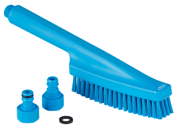 Håndbørste med vanngjennomløp, 330mm Blå