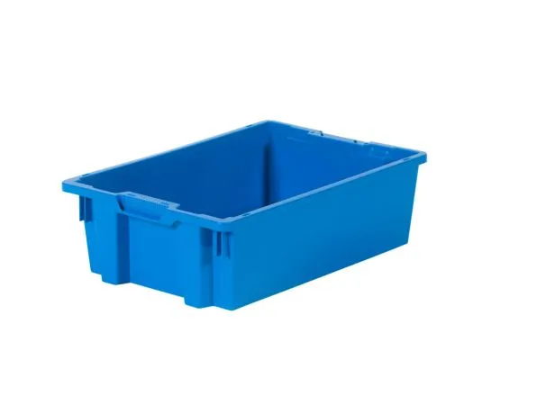 Plastkasse 32L Blå - 600x400x180mm