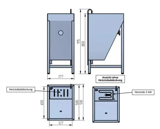 Sterilisator for sager, 2000W