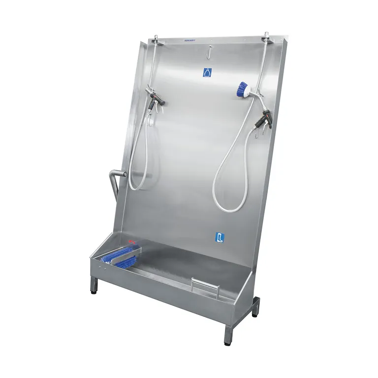 Vaskestasjon STWA-H til forkle og støvler, med integrert sålevask