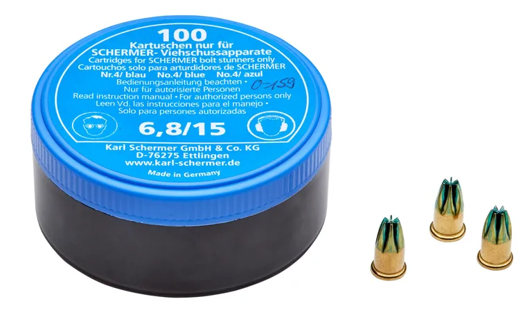 Skudd Blå medium til Schermer boltepistoler