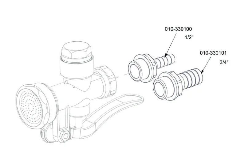 Slangekobling 3/4" Schermer